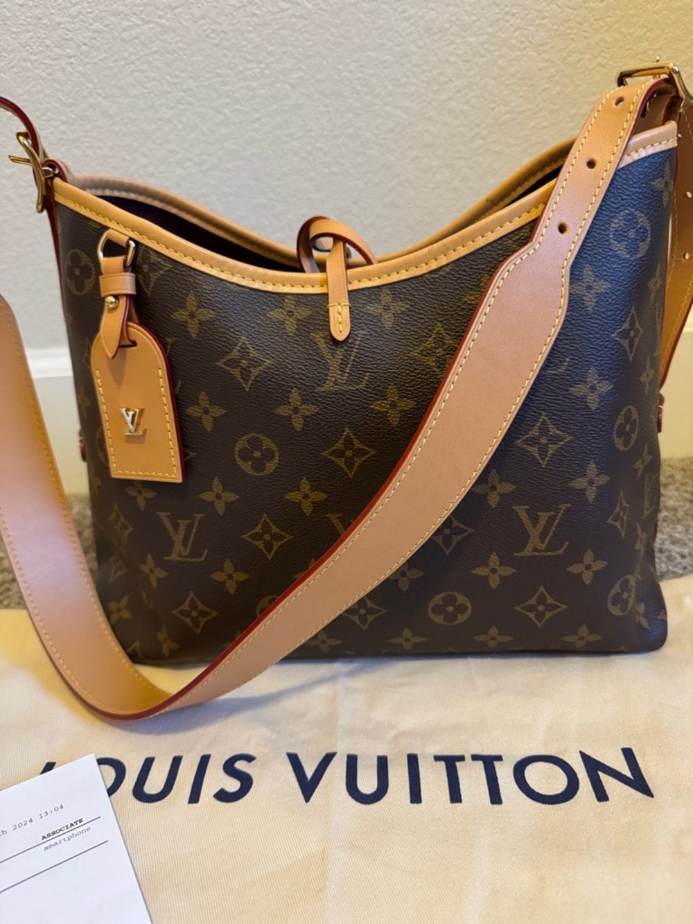 AUTHENTIC LOUIS VUITTON CARRYALL PM - Picture 2 of 12